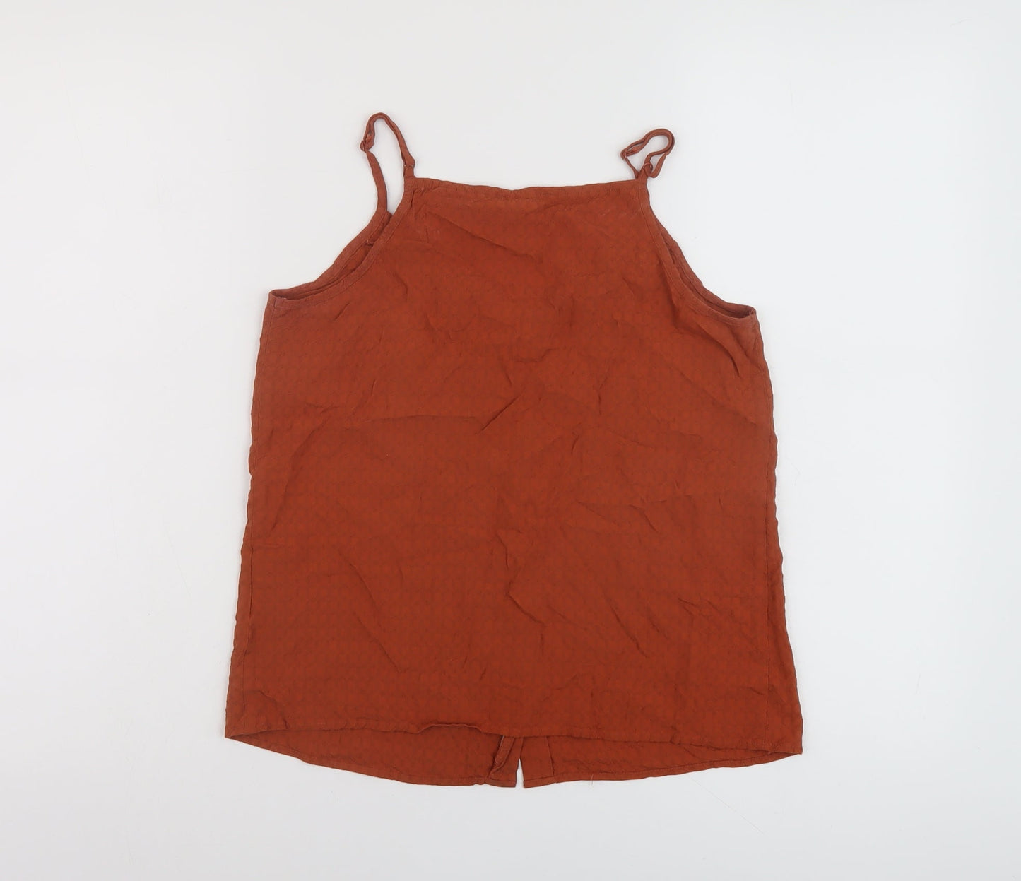 Womens UK Size 8 Warehouse Brown Basic Tank