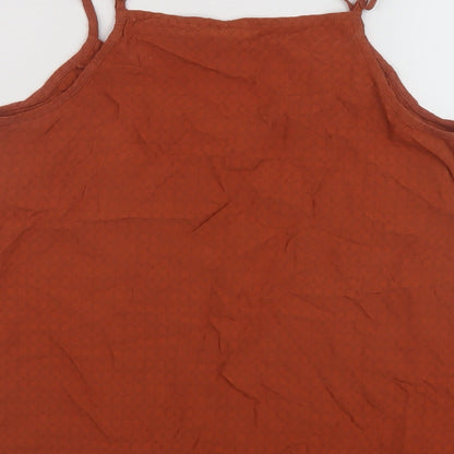 Womens UK Size 8 Warehouse Brown Basic Tank