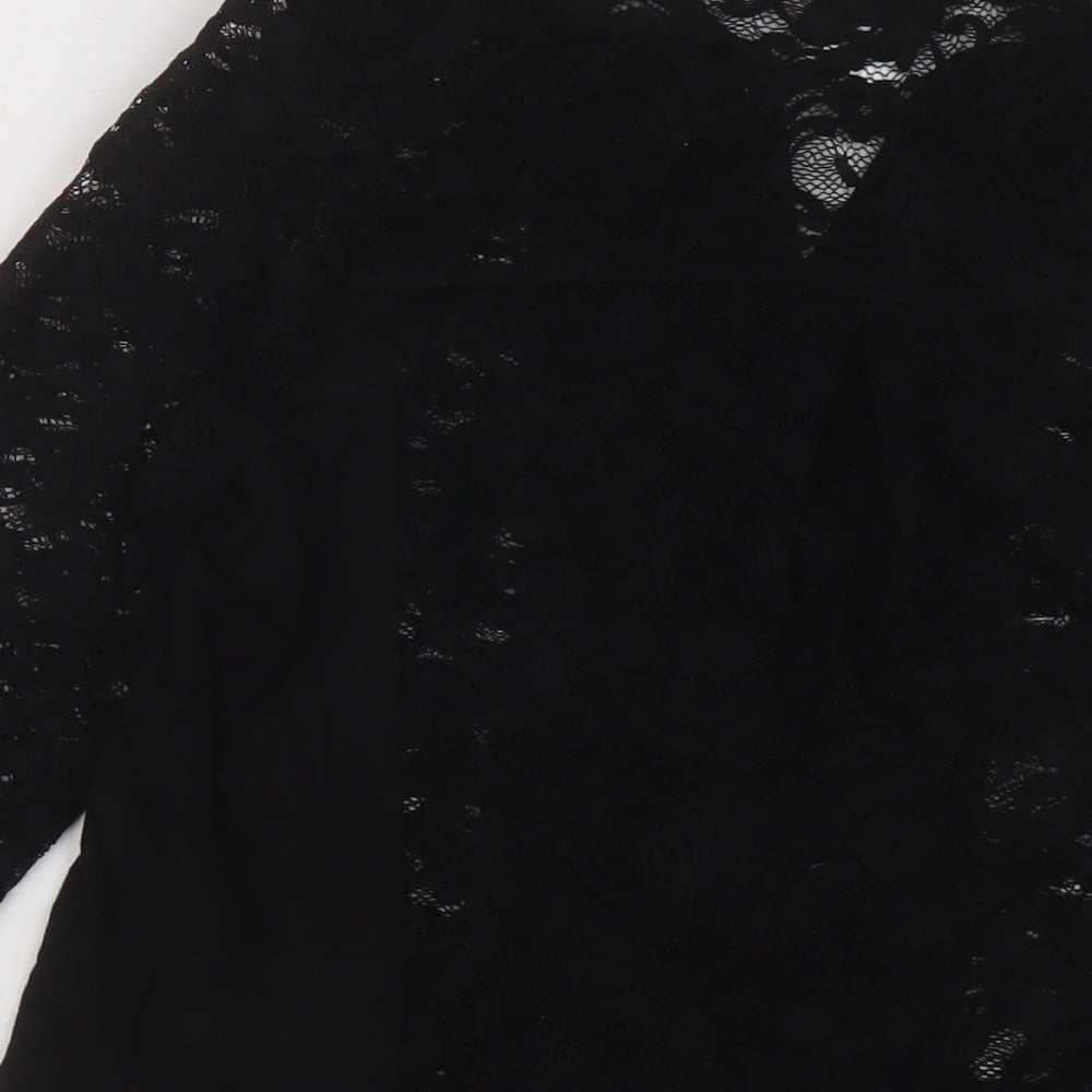 Womens UK Size 14 Per Una Black Basic Blouse