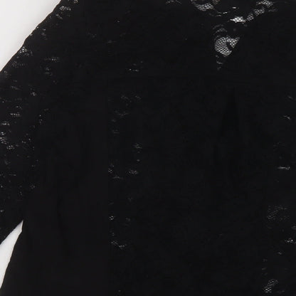 Womens UK Size 14 Per Una Black Basic Blouse