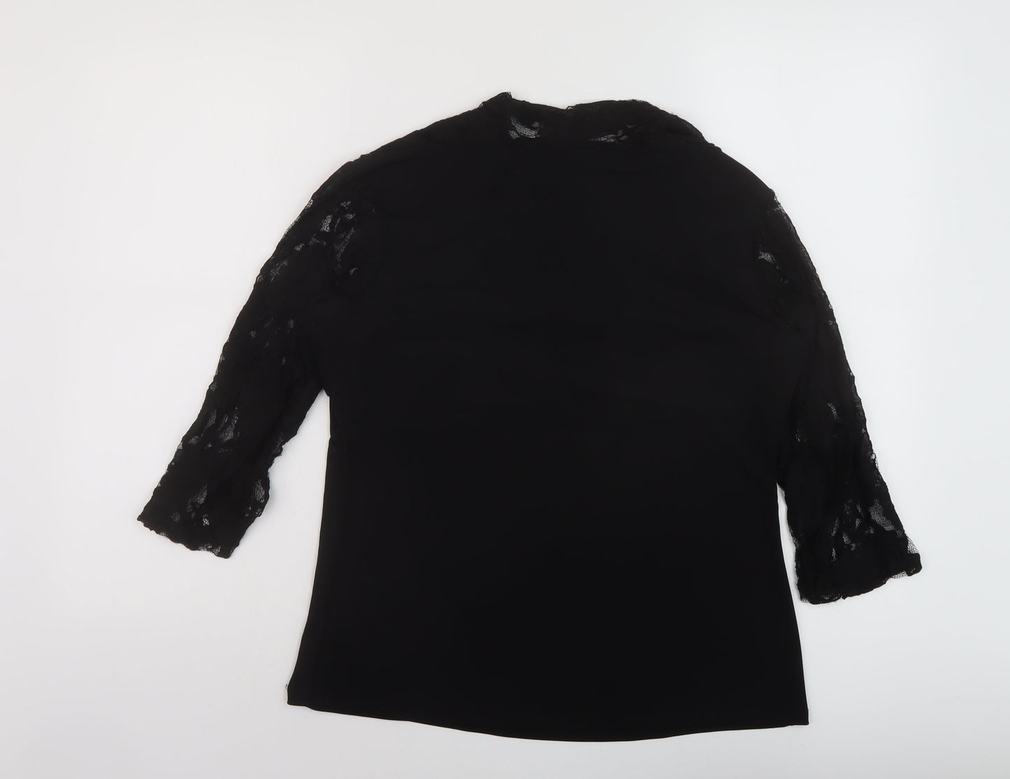 Womens UK Size 16 Wallis Black Basic Blouse