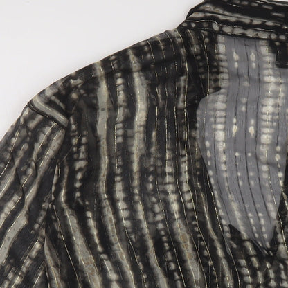 Womens UK Size M River Island Black Basic Blouse