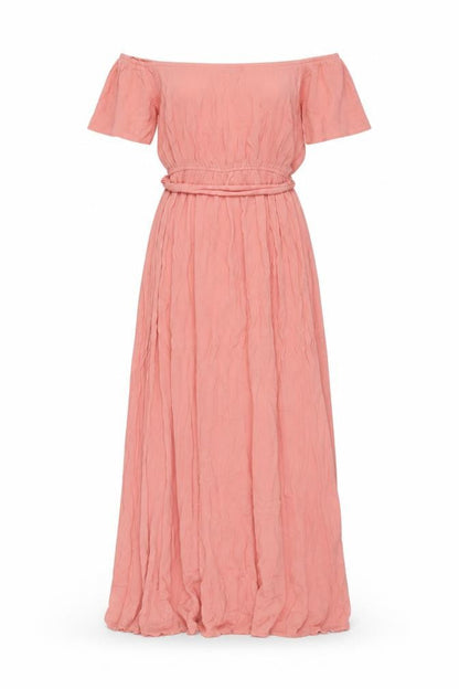 ASOS Womens Pink Viscose Maxi Size 10 One Shoulder Pullover