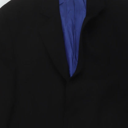 Mens UK Size 38 Hugo James Regular Black Suit Jacket