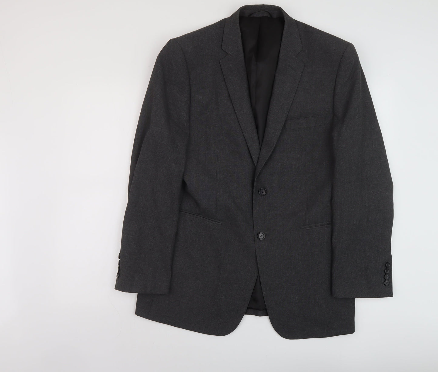 Mens UK Size 40 Burton Regular Grey Suit Jacket