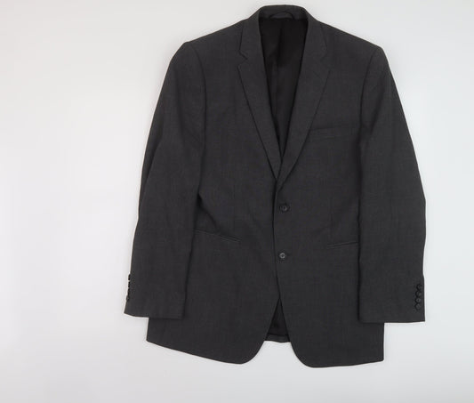 Mens UK Size 40 Burton Regular Grey Suit Jacket