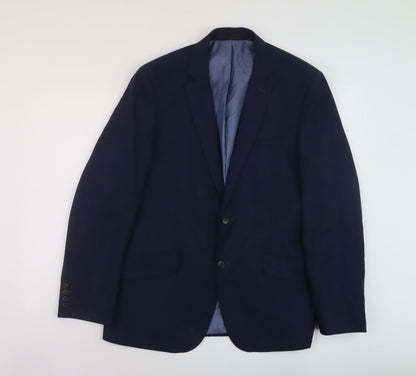 Mens UK Size 40 Marks and Spencer Regular Blue Suit Jacket