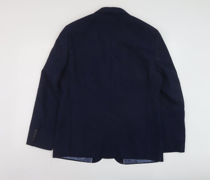 Mens UK Size 40 Marks and Spencer Regular Blue Suit Jacket