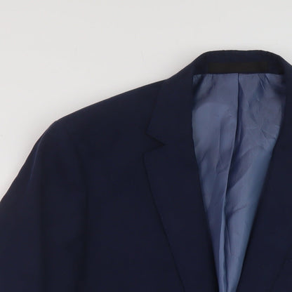 Mens UK Size 40 Marks and Spencer Regular Blue Suit Jacket
