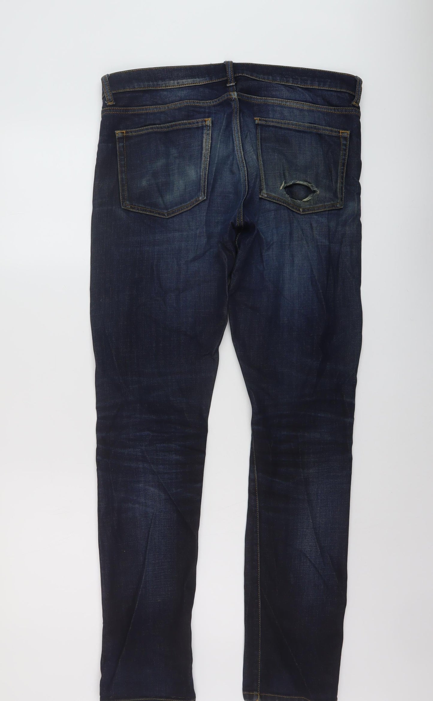 Mens UK Size 31 in The Kooples Regular Fit Straight Blue Jeans