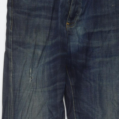 Mens UK Size 31 in The Kooples Regular Fit Straight Blue Jeans
