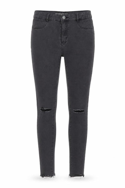 Womens UK Size XS Zara Regular Fit Skinny Grey Jeans