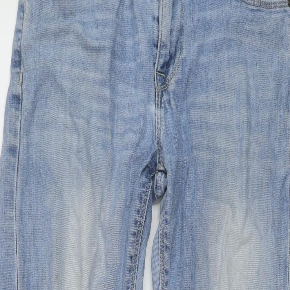 ASOS Womens Blue Cotton Skinny Jeans Size 28 in L28 in Regular Button