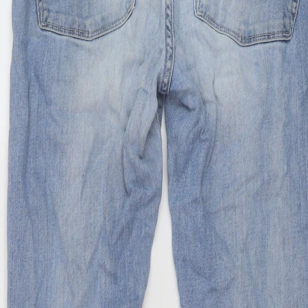 ASOS Womens Blue Cotton Skinny Jeans Size 28 in L28 in Regular Button