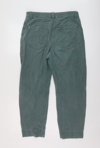 Gap Womens Green Cotton Mom Jeans Size 10 L25 in Regular Button