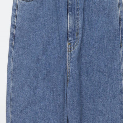 Levi's Womens Blue Cotton Mom Jeans Size 24 L27 in Regular Button