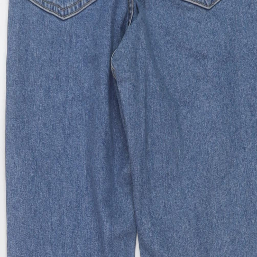 Levi's Womens Blue Cotton Mom Jeans Size 24 L27 in Regular Button