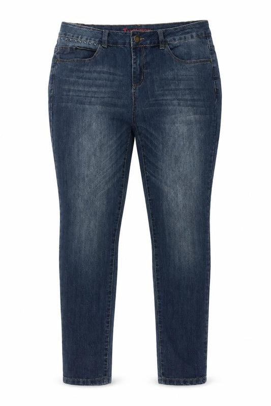 Womens UK Size 14 TU Regular Fit Skinny Blue Jeans