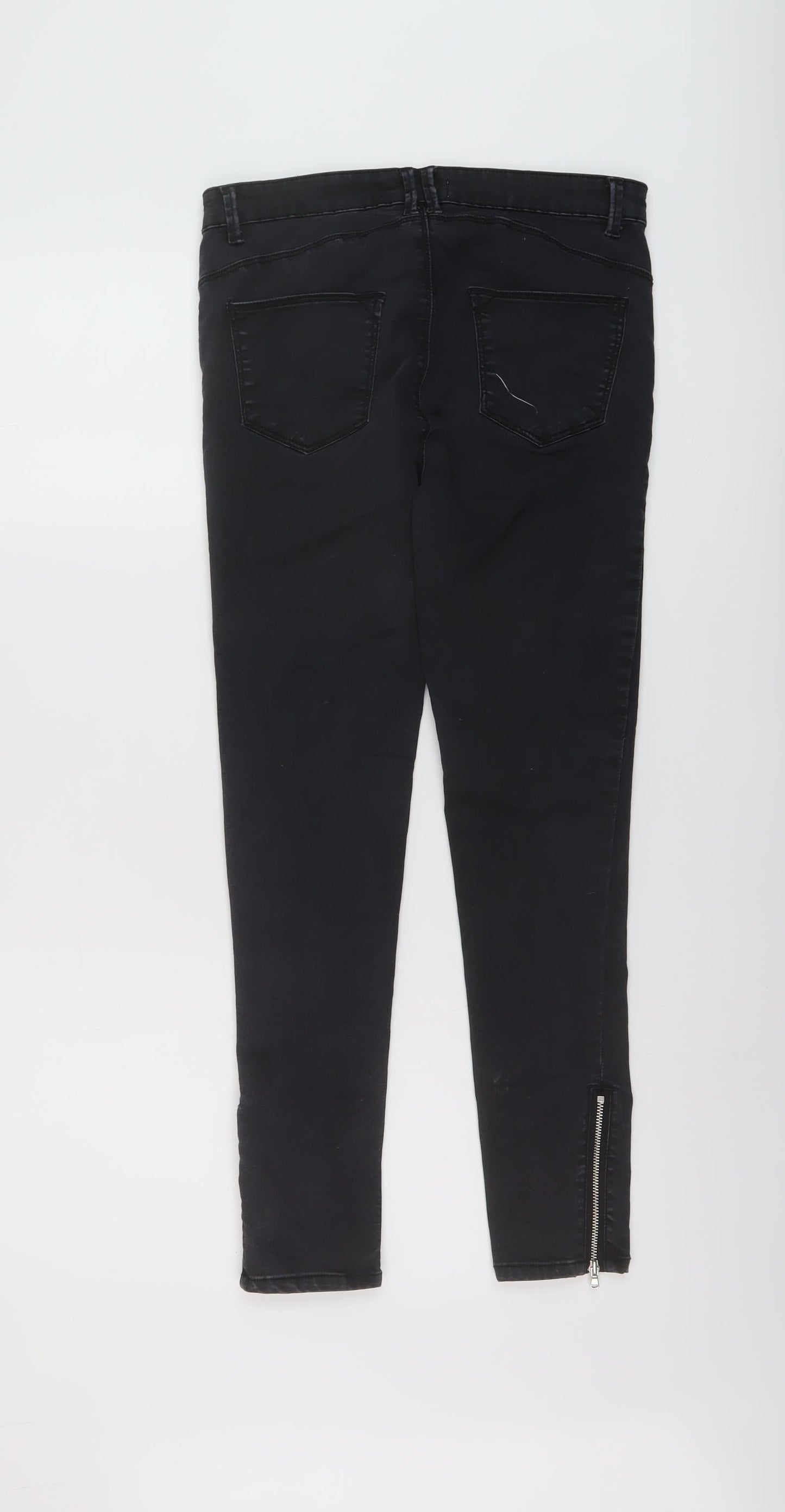 Womens UK Size 10 Springfield Regular Fit Skinny Grey Jeans