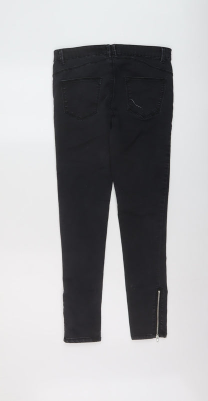 Womens UK Size 10 Springfield Regular Fit Skinny Grey Jeans