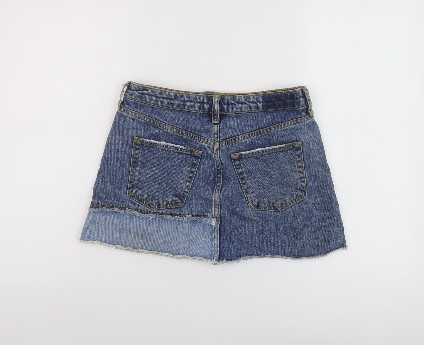Womens UK Size 8 River Island Mini Denim Skirt