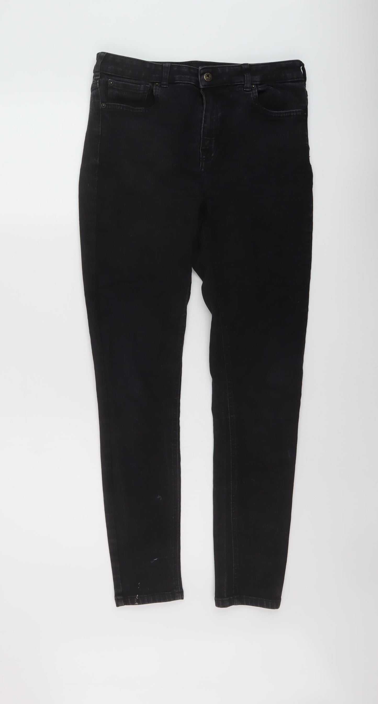 Womens UK Size 30 in Jack Wills Regular Fit Skinny Black Jeans