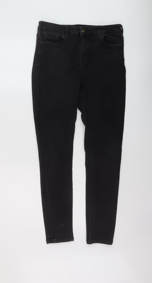 Womens UK Size 30 in Jack Wills Regular Fit Skinny Black Jeans