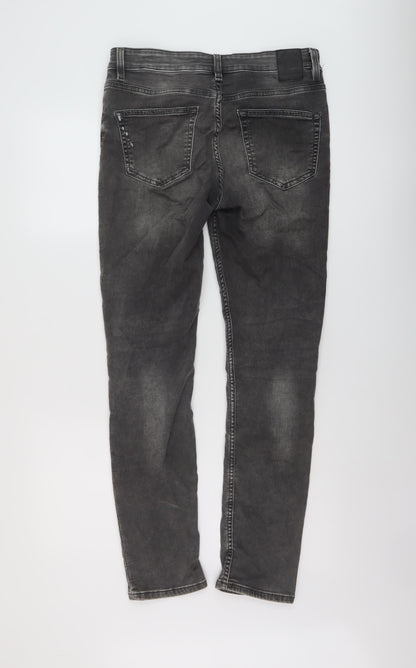 Mens UK Size 30 in ONLY & SONS Regular Fit Skinny Grey Jeans