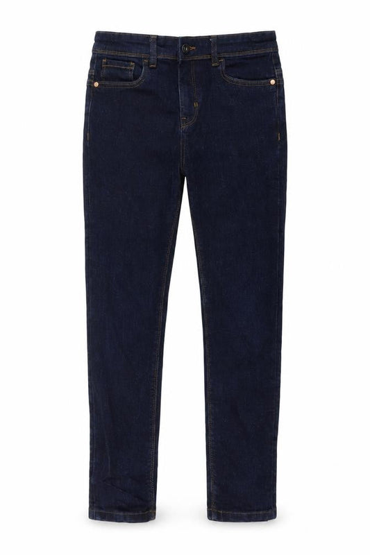 Matalan Boys Blue Cotton Skinny Jeans Size 12 Years Regular Button
