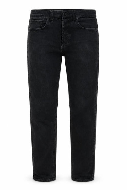 Mens UK Size 30 in Denim & Co. Regular Fit Straight Black Jeans
