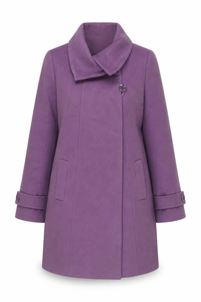 Womens UK Size 14 Cc Purple Overcoat