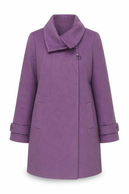 Womens UK Size 14 Cc Purple Overcoat
