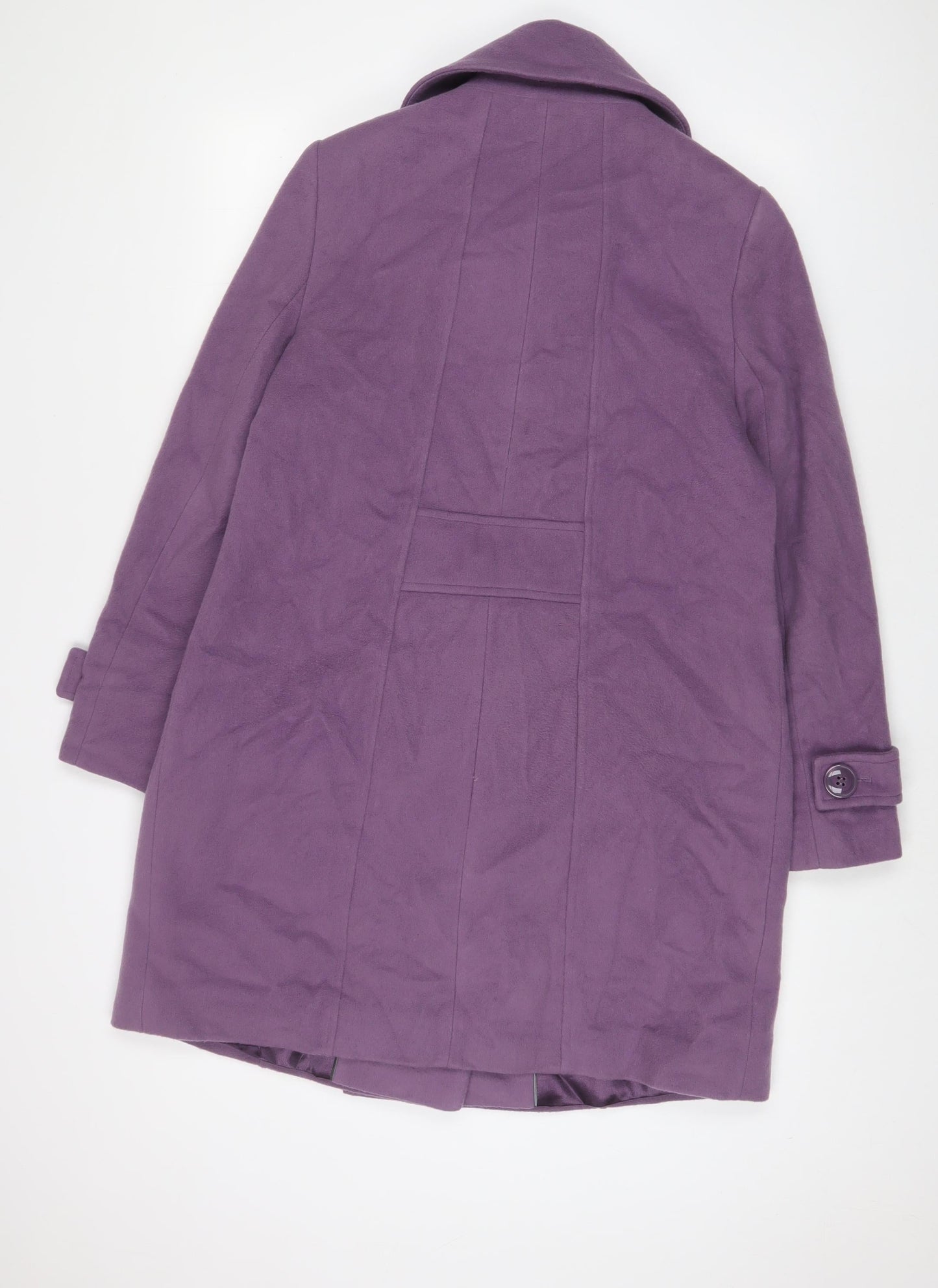 Womens UK Size 14 Cc Purple Overcoat