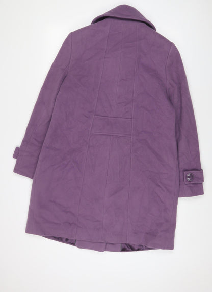 Womens UK Size 14 Cc Purple Overcoat