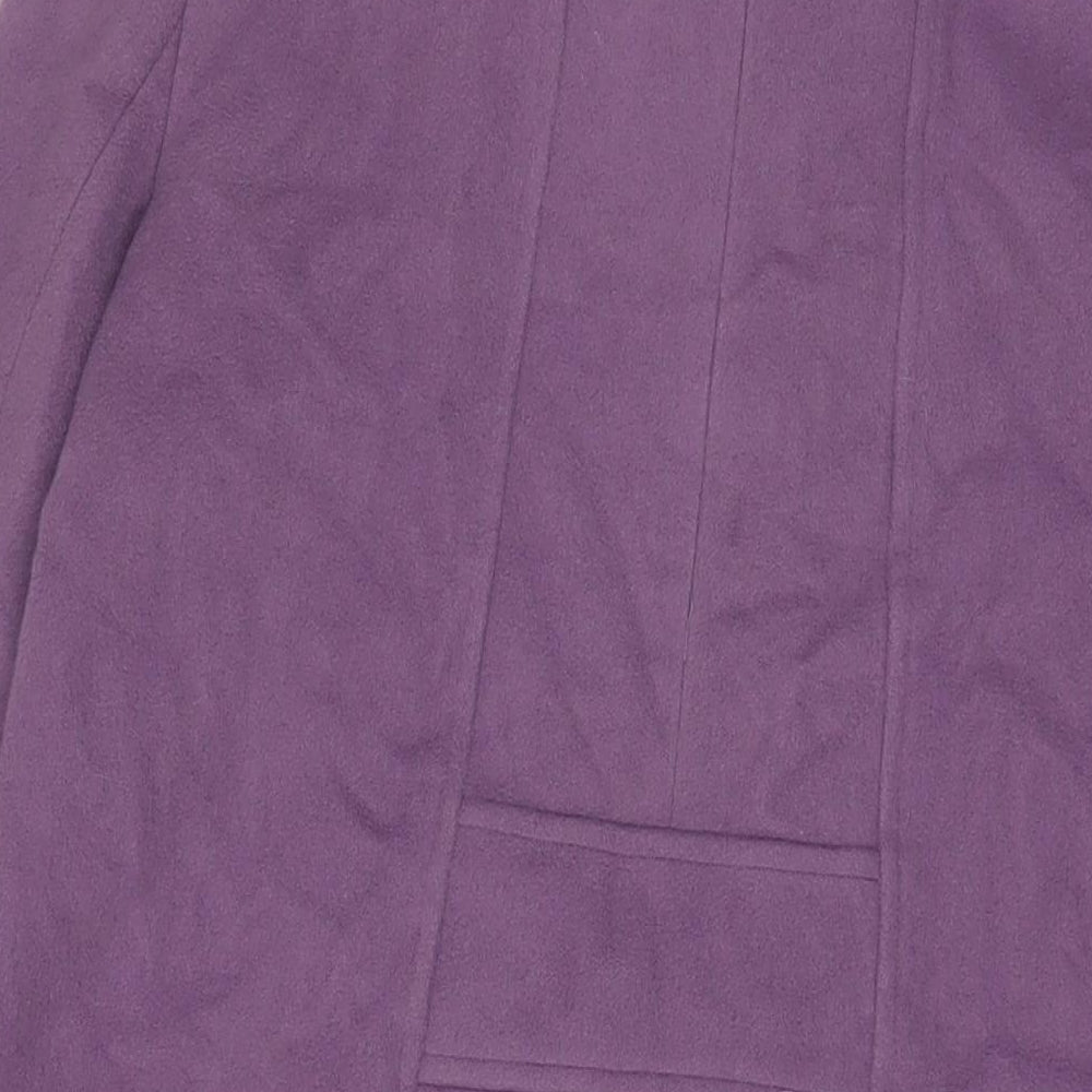 Womens UK Size 14 Cc Purple Overcoat