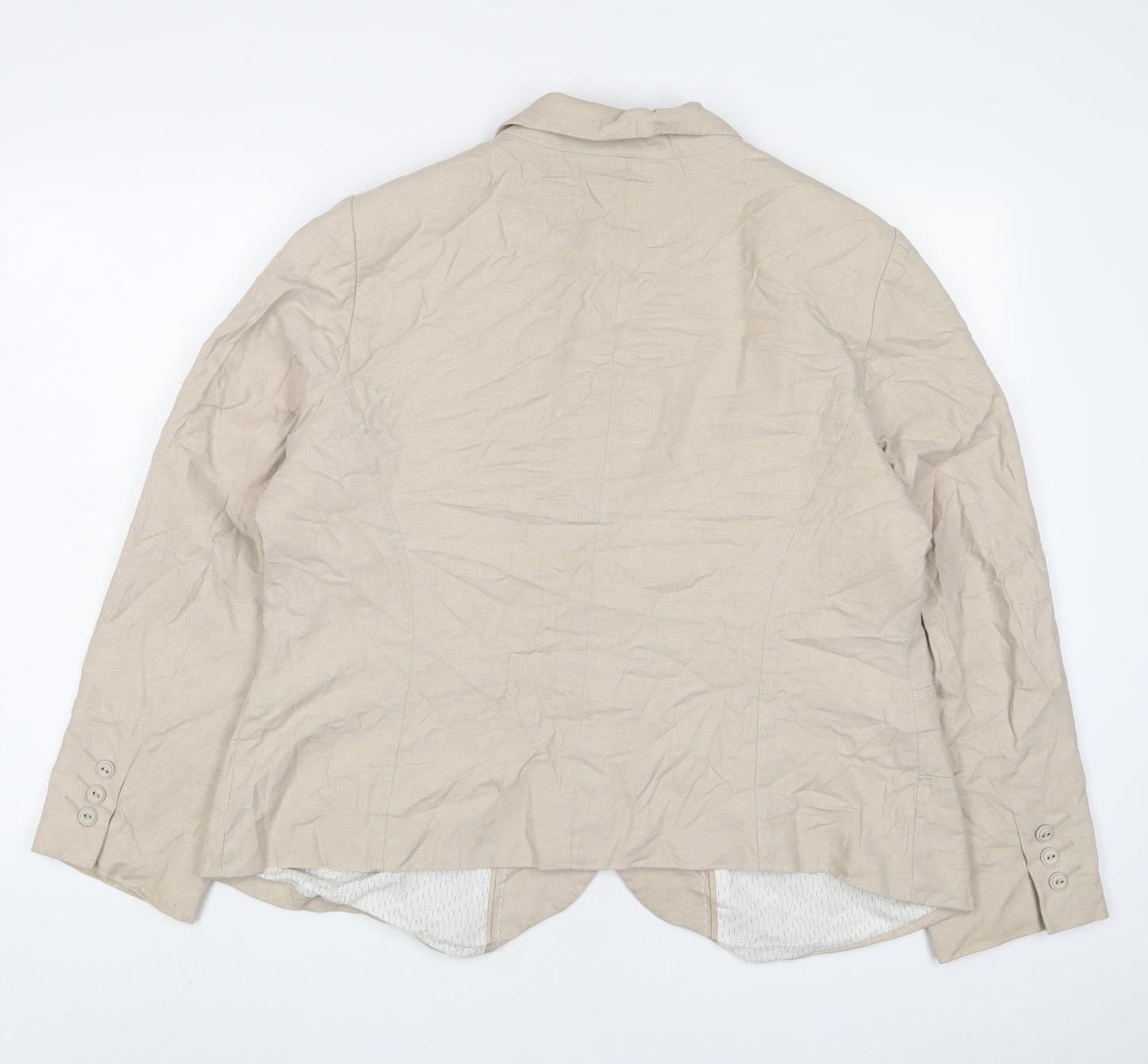 Womens UK Size 20 Marks and Spencer Beige Jacket