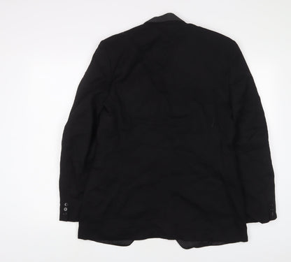 Mens UK Size 38 Burton Regular Black Suit Jacket