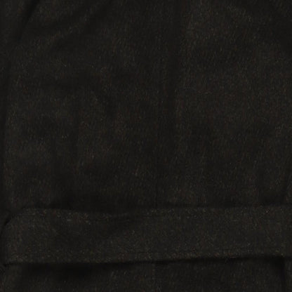 New Look Womens Green Overcoat Coat Size 10 Tie - Belted, Faux Fur