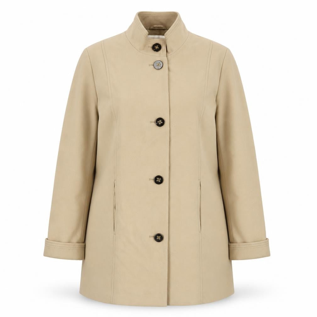 Womens UK Size 20 Classic Beige Overcoat