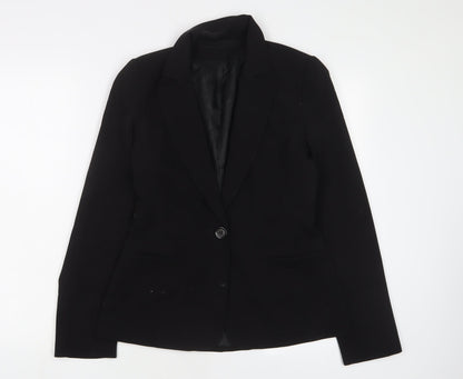 Womens UK Size 10 Topshop Black Jacket