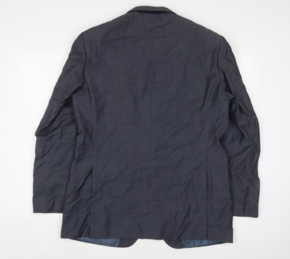 Mens UK Size 42 Marks and Spencer Regular Blue Suit Jacket