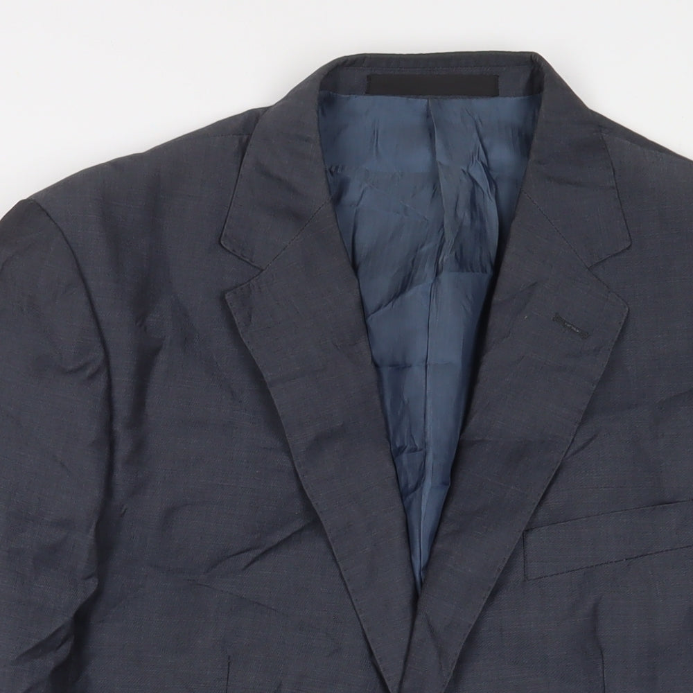 Mens UK Size 42 Marks and Spencer Regular Blue Suit Jacket