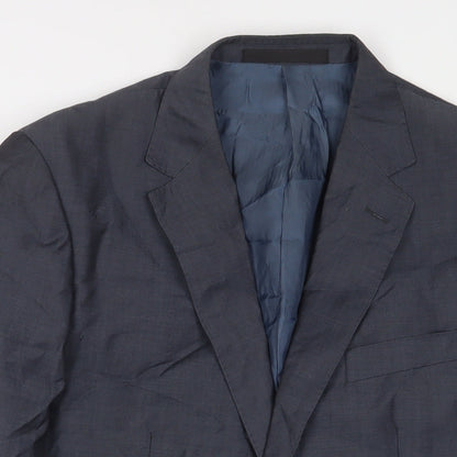 Mens UK Size 42 Marks and Spencer Regular Blue Suit Jacket