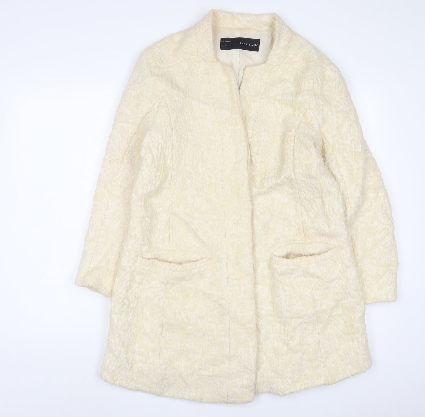 Womens UK Size L Zara Beige Jacket