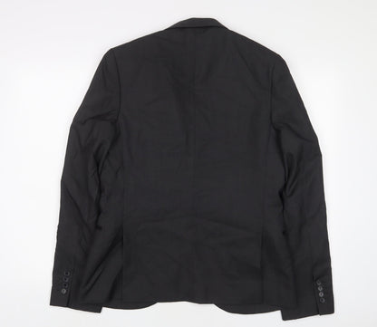 Mens UK Size 40 Topman Regular Grey Suit Jacket