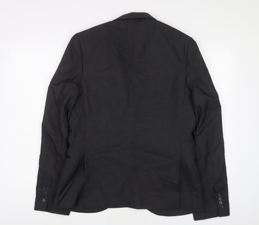 Mens UK Size 40 Topman Regular Grey Suit Jacket