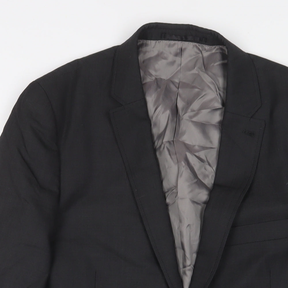 Mens UK Size 40 Topman Regular Grey Suit Jacket