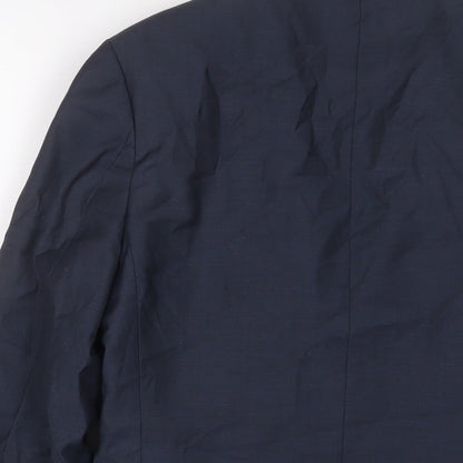 Mens UK Size 34 Topman Regular Blue Suit Jacket
