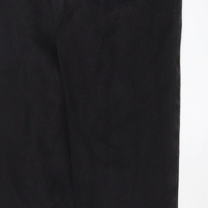 NEXT Womens Black Cotton Skinny Jeans Size 10 L29 in Regular Zip