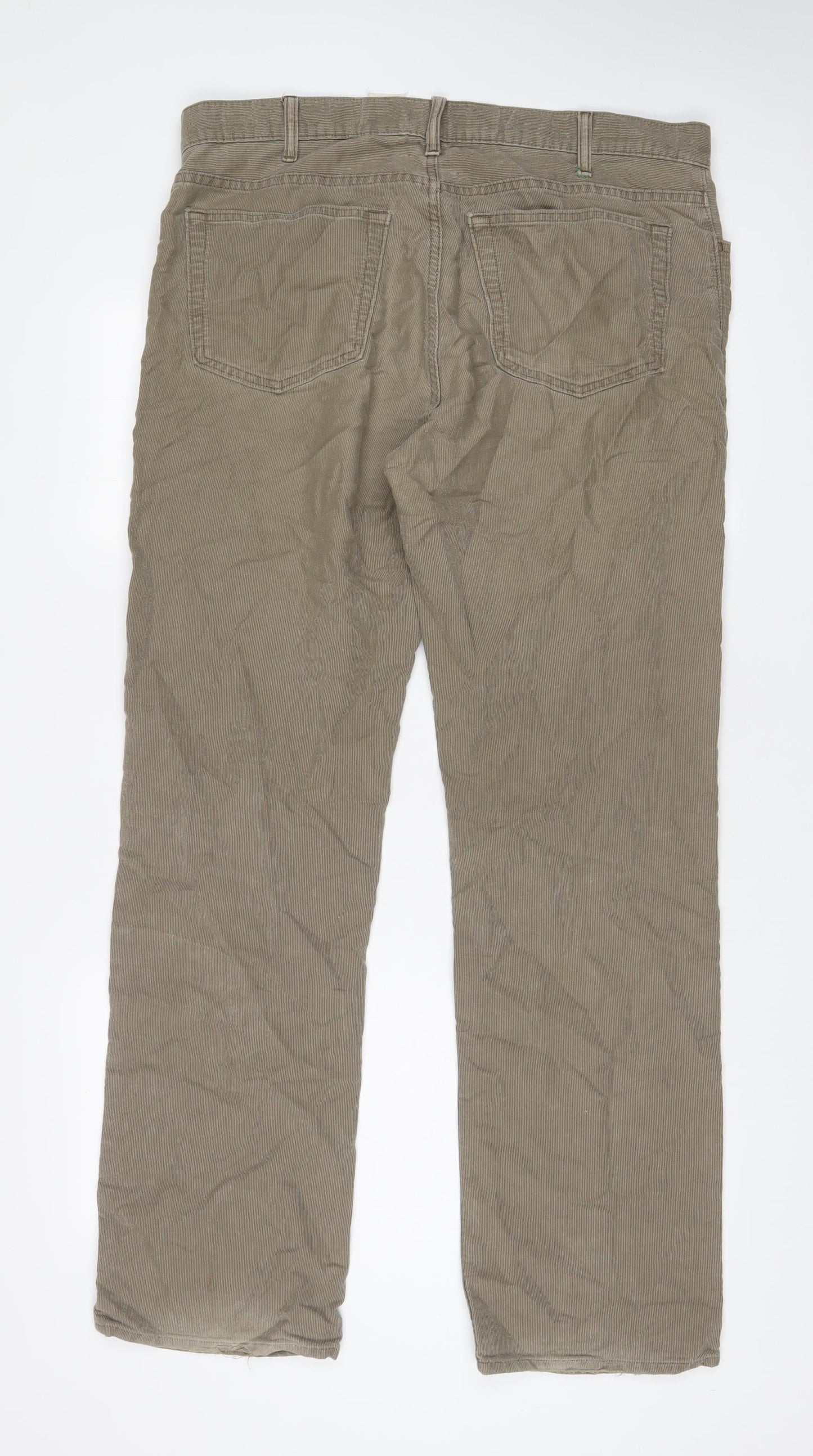 Gap Mens Beige Cotton Straight Jeans Size 36 in L32 in Regular Zip